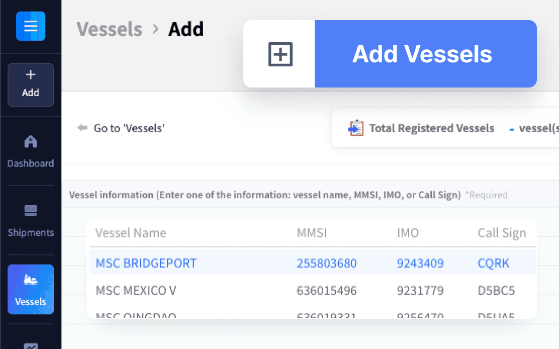 Easy Vessel Registration