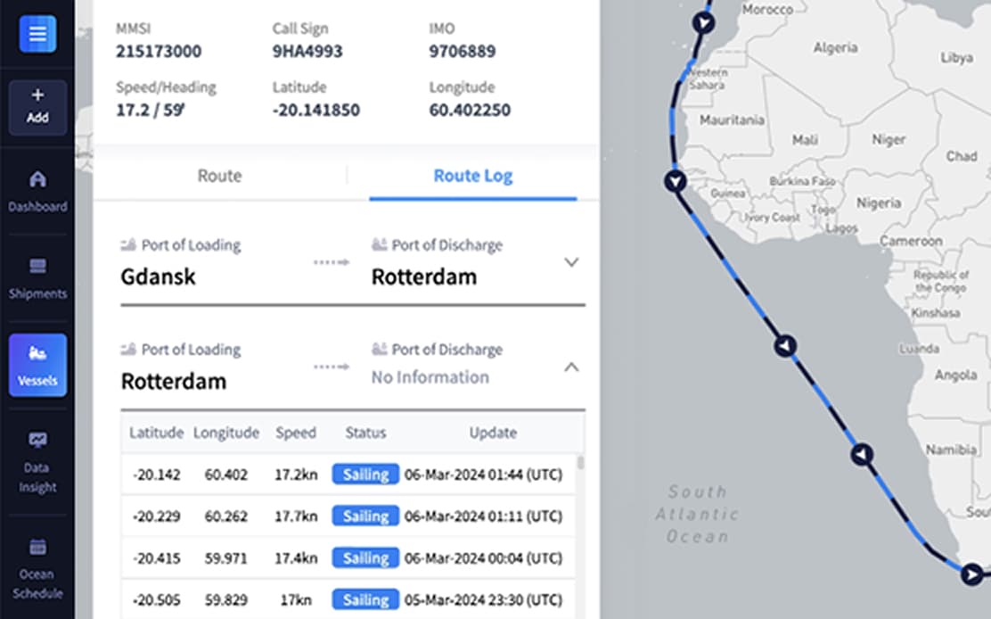 FEATURES Vessel Tracking